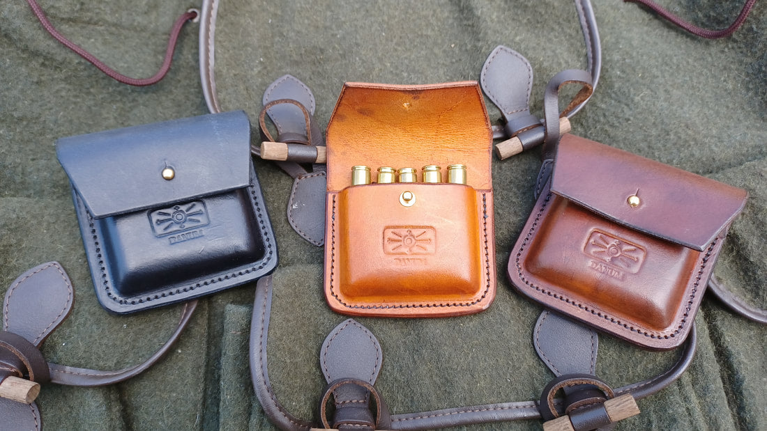 5 Round Bullet Belt Pouches (MK1 Sam Brown)