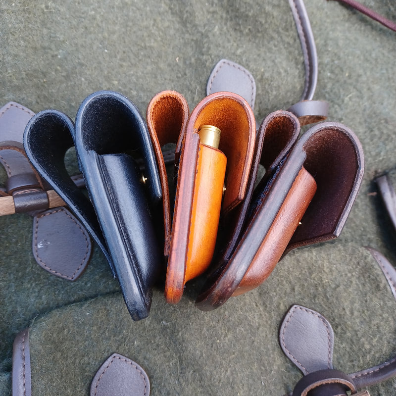 5 Round Bullet Belt Pouches (MK1 Sam Brown)