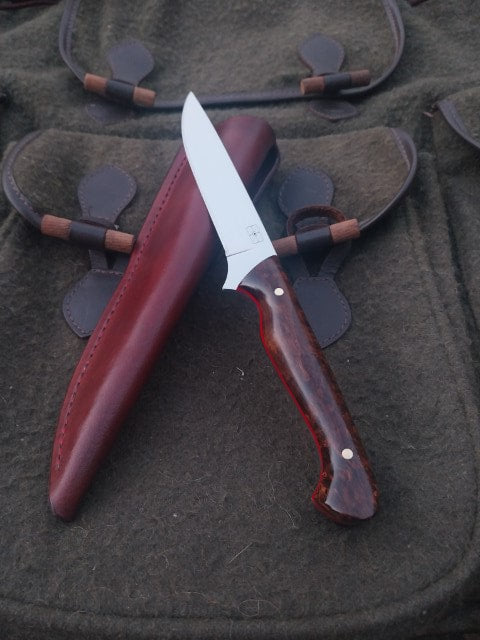 Fallow Catcher Stabilised brown Masur birch, red G10