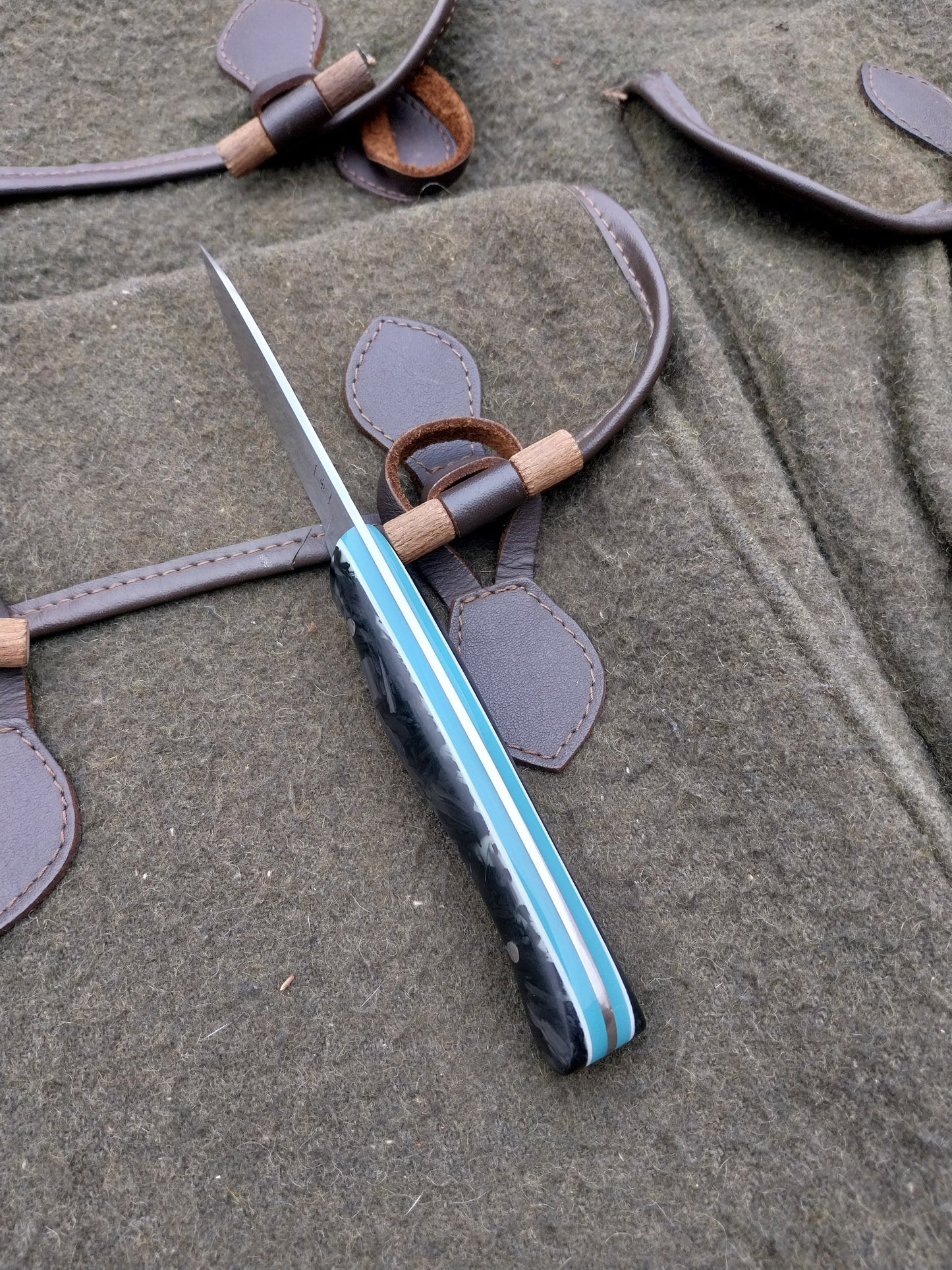 Muntjac Catcher Blue moon glow shredded carbon fibre Glow in the dark