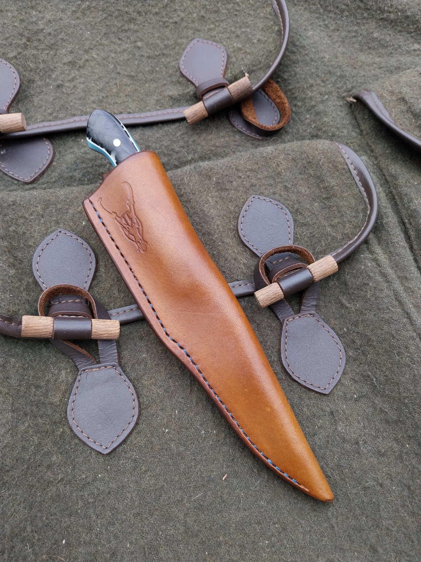 Muntjac Catcher Blue moon glow shredded carbon fibre Glow in the dark