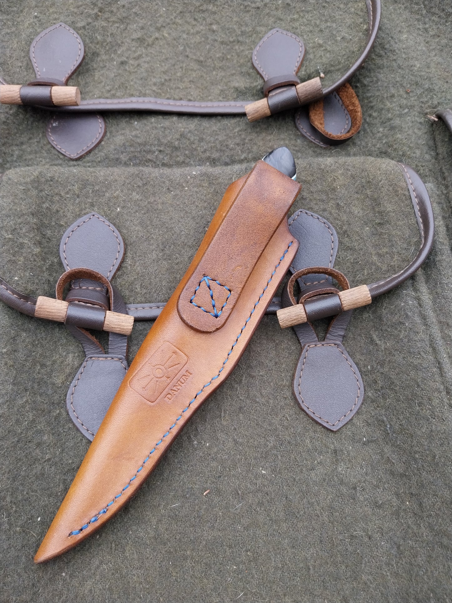 Muntjac Catcher Blue moon glow shredded carbon fibre Glow in the dark