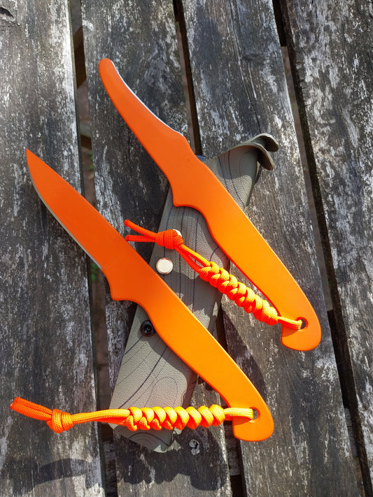 Naked Roe Catcher and Zipper Catcher Combo (Cerakoted) Green Kydex sheath