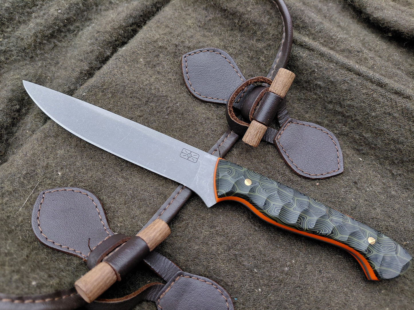 Fallow Catcher Green Canvas Micarta
