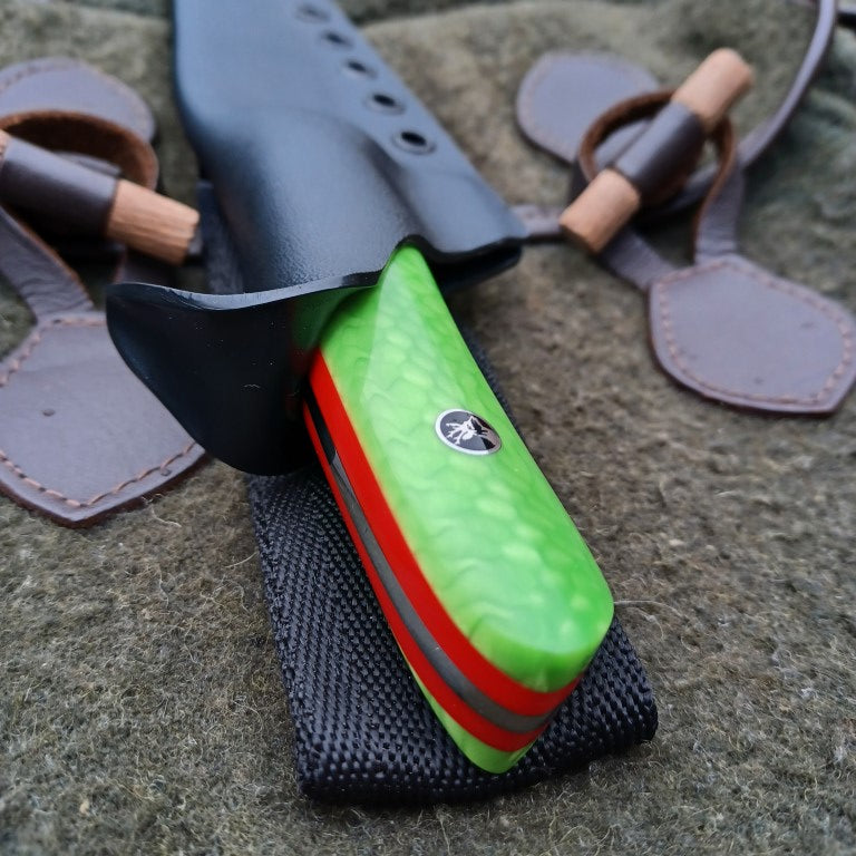 Roe Stalker Green Mamba Juma scales and red G10