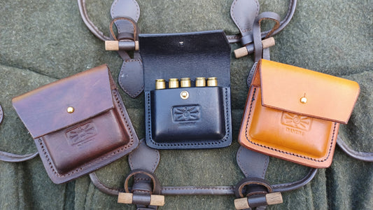 5 Round Bullet Belt Pouches (MK1 Sam Brown)