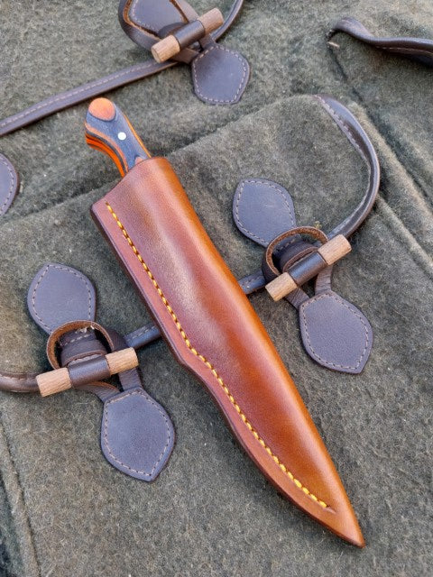 Muntjac Catcher orange and black laminated wood