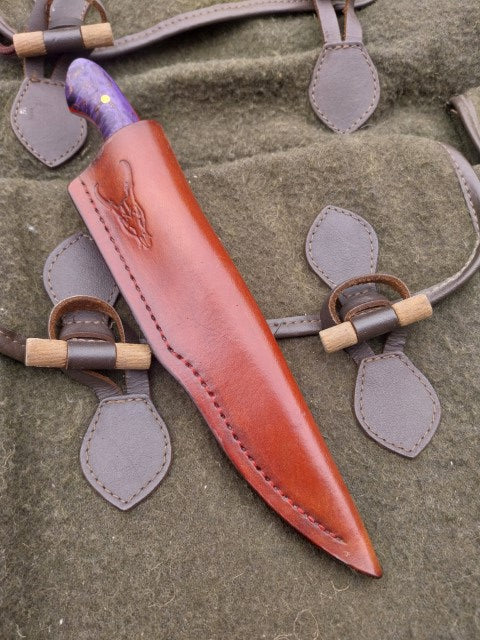 Muntjac Catcher Purple dyed stabilised wood