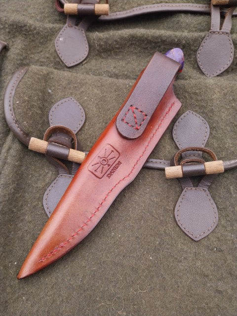 Muntjac Catcher Purple dyed stabilised wood