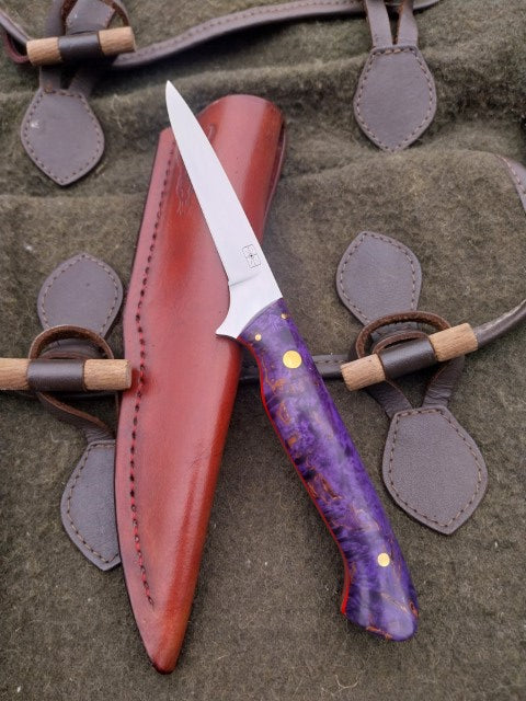 Muntjac Catcher Purple dyed stabilised wood