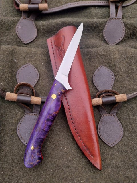 Muntjac Catcher Purple dyed stabilised wood