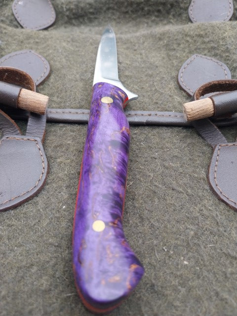 Muntjac Catcher Purple dyed stabilised wood