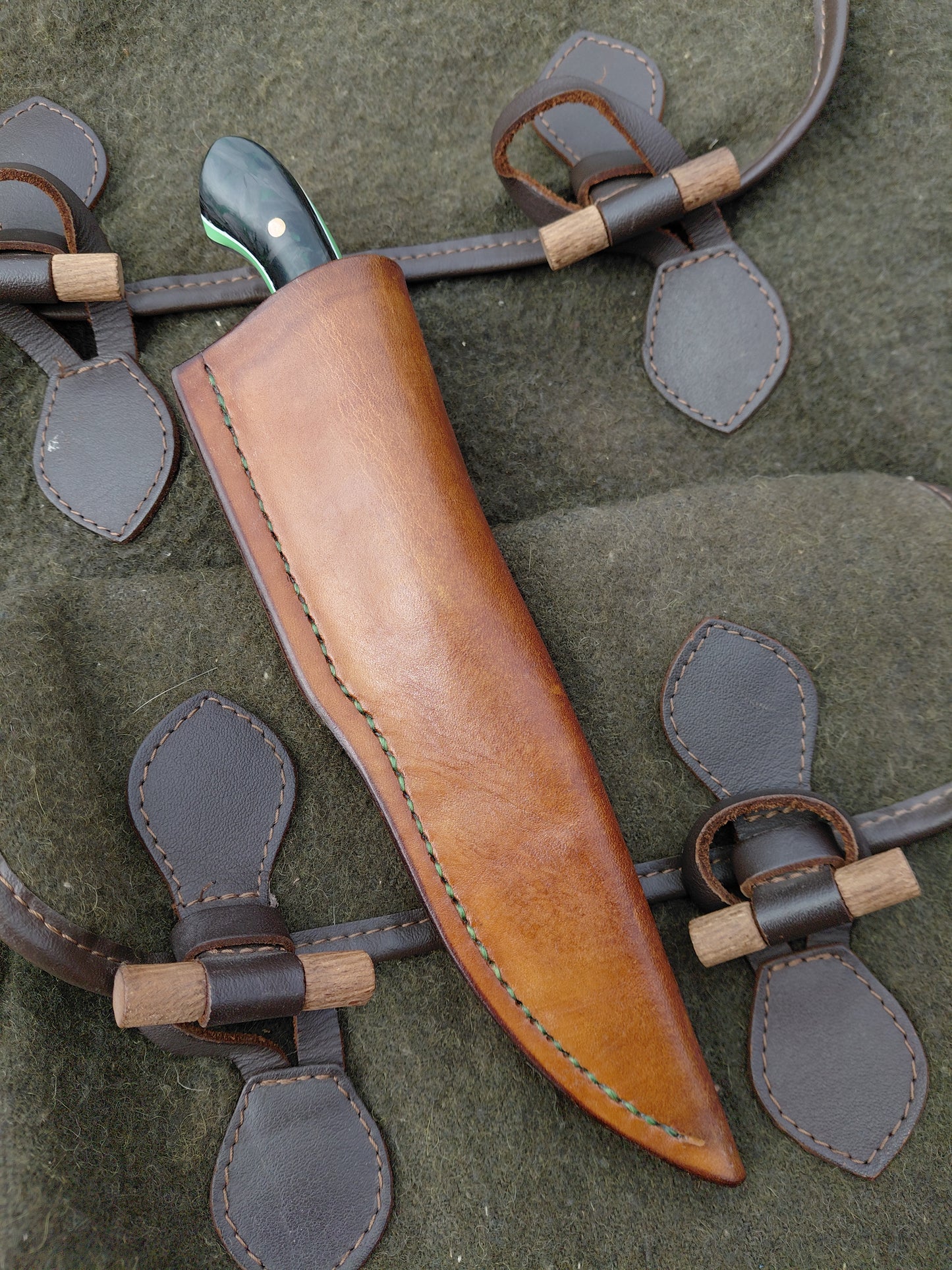 Roe Catcher Green moon glow shredded carbon fibre Glow in the dark