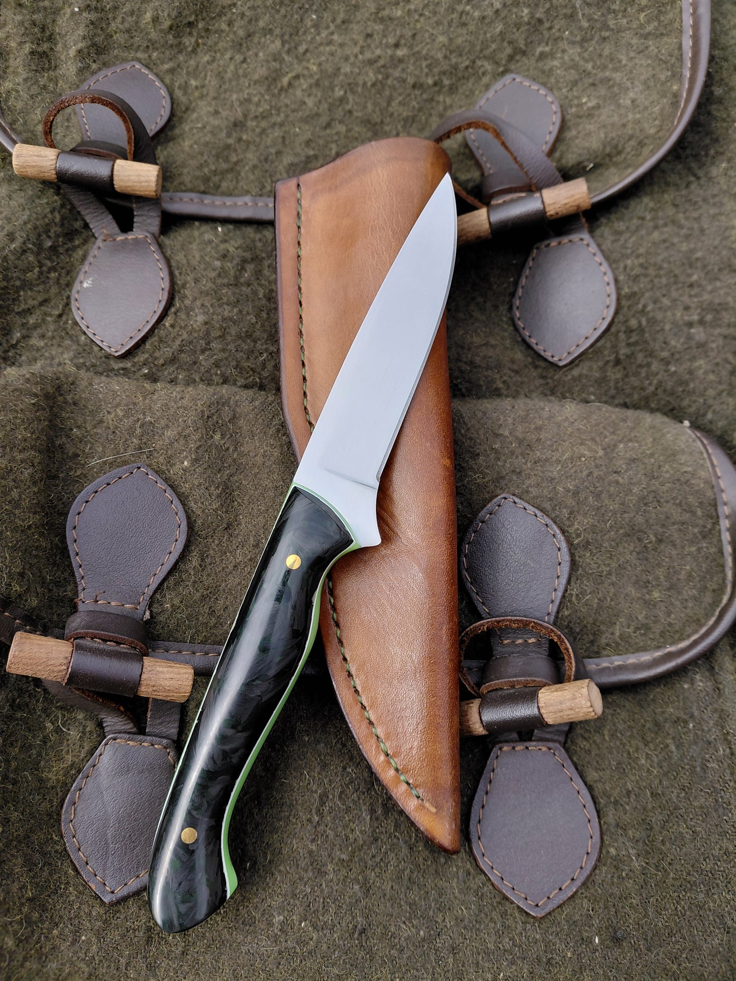 Roe Catcher Green moon glow shredded carbon fibre Glow in the dark