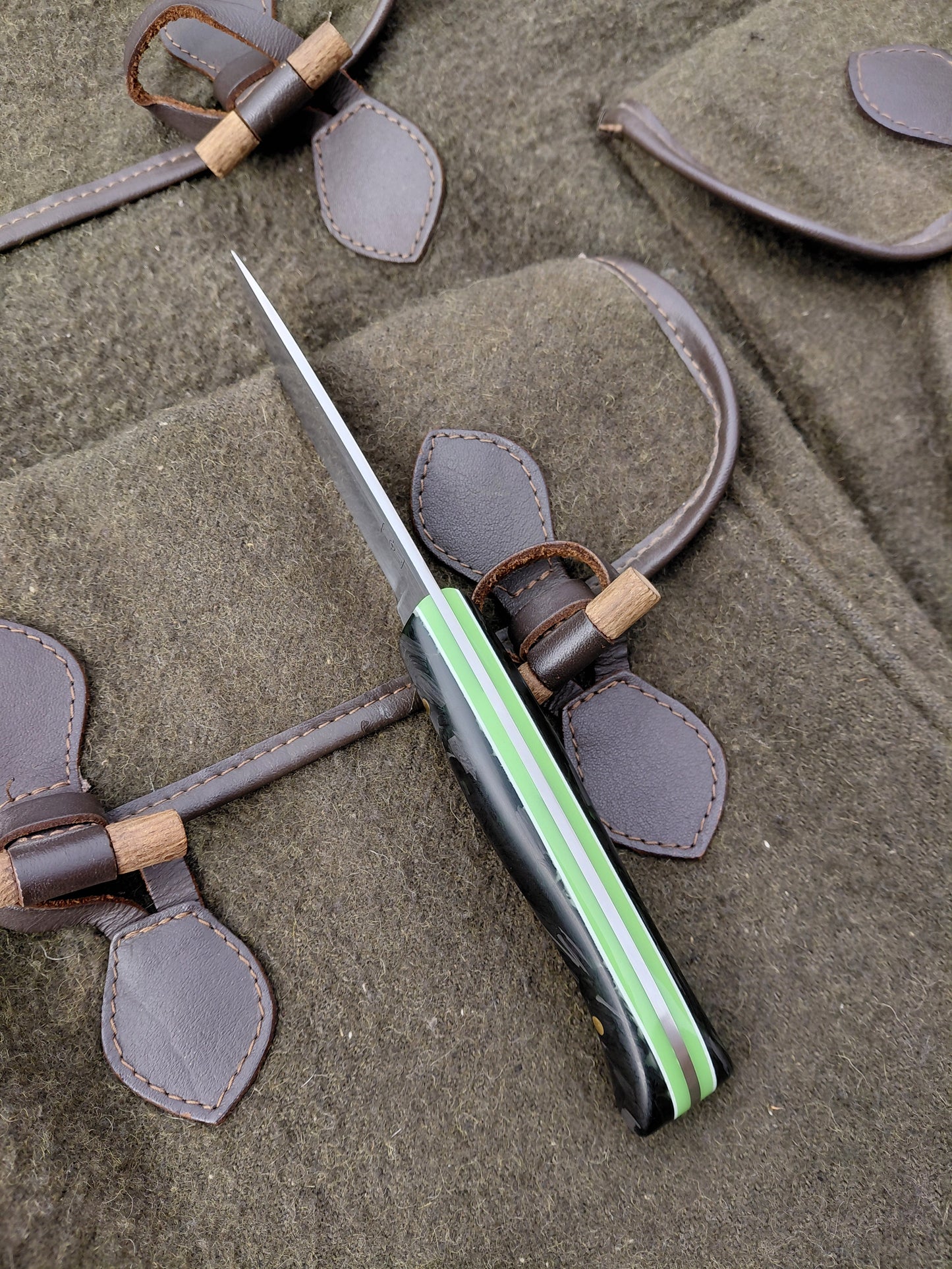 Roe Catcher Green moon glow shredded carbon fibre Glow in the dark