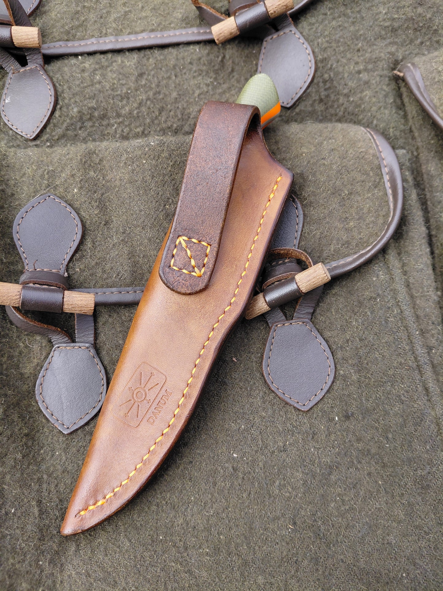 Roe Catcher Green Canvas Micarta