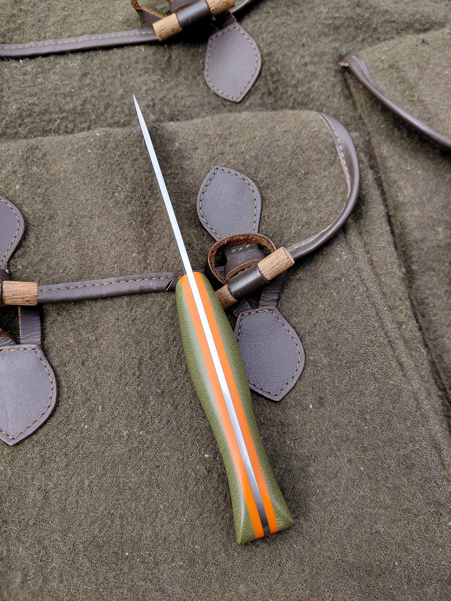 Roe Catcher Green Canvas Micarta