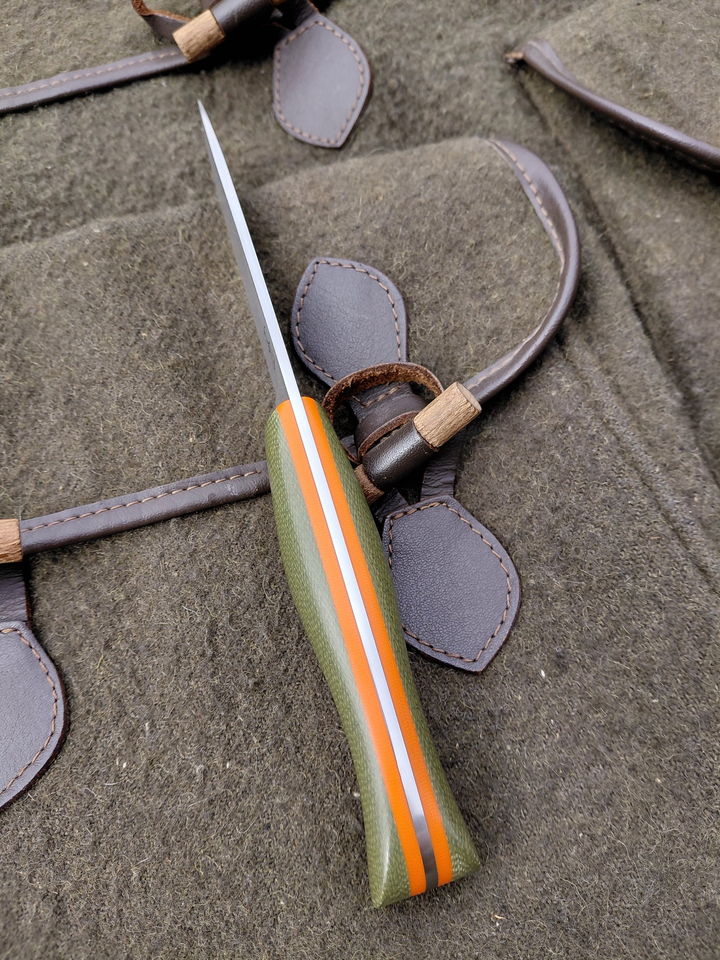 Roe Catcher Green Canvas Micarta