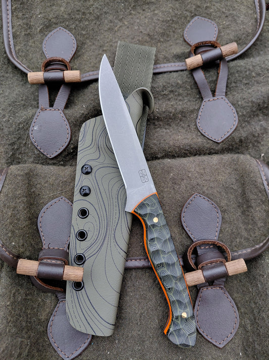 Fallow Catcher Green Canvas Micarta