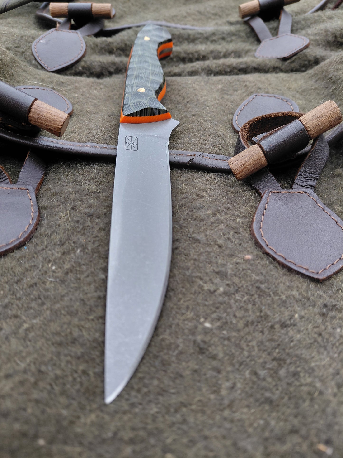 Fallow Catcher Green Canvas Micarta