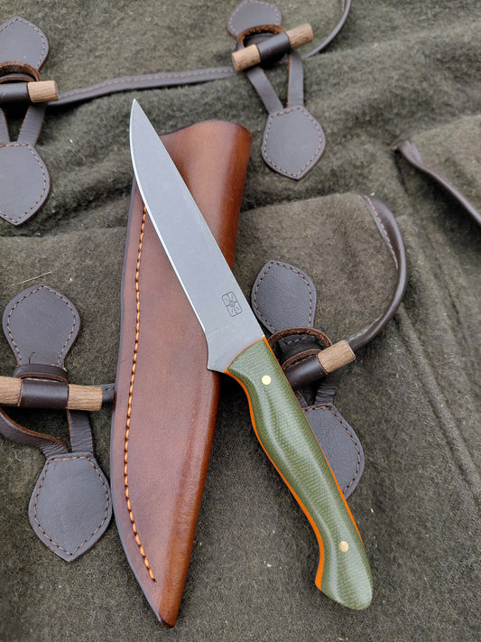Fallow Catcher Green Canvas Micarta