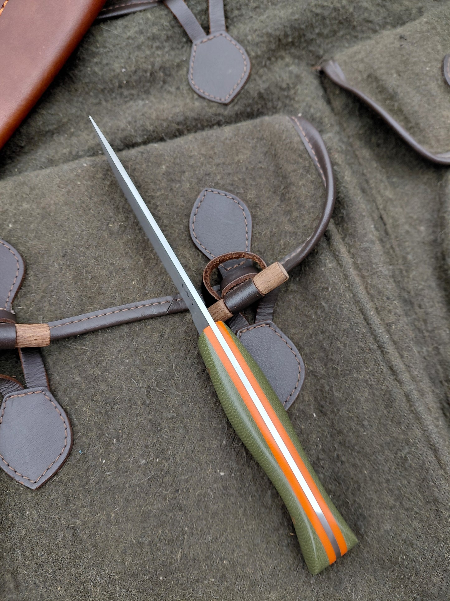 Fallow Catcher Green Canvas Micarta