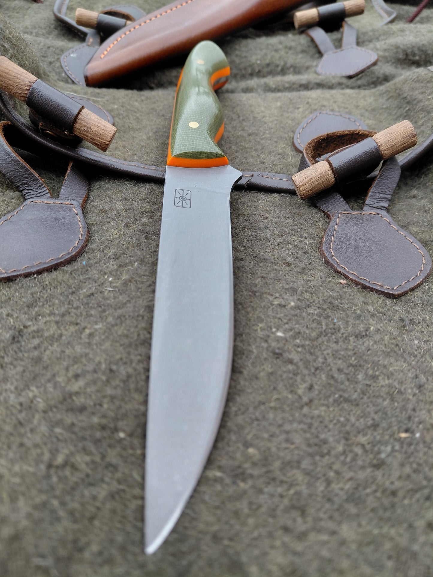 Fallow Catcher Green Canvas Micarta
