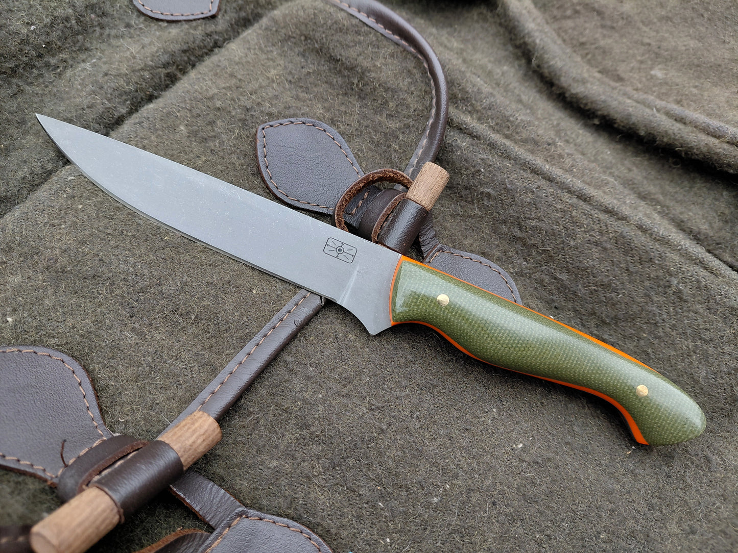 Fallow Catcher Green Canvas Micarta