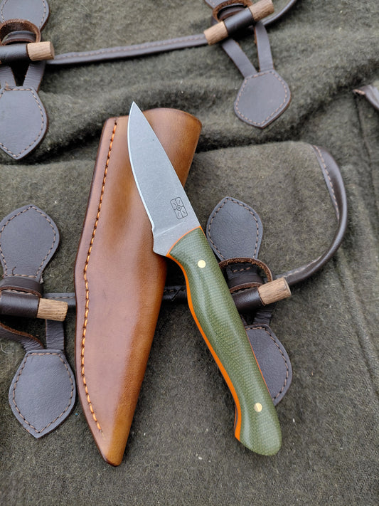 Catcher Green Canvas Micarta