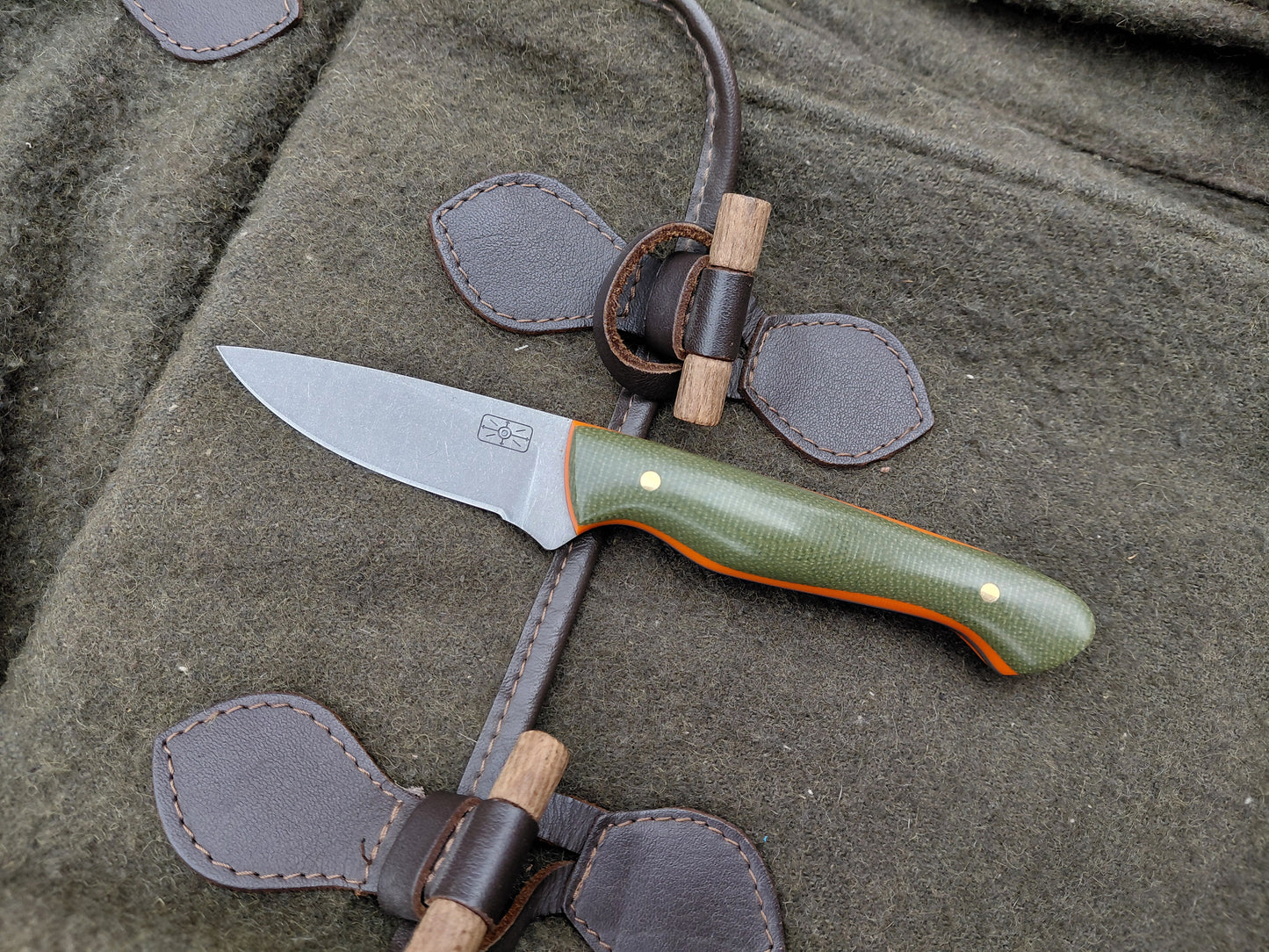 Catcher Green Canvas Micarta