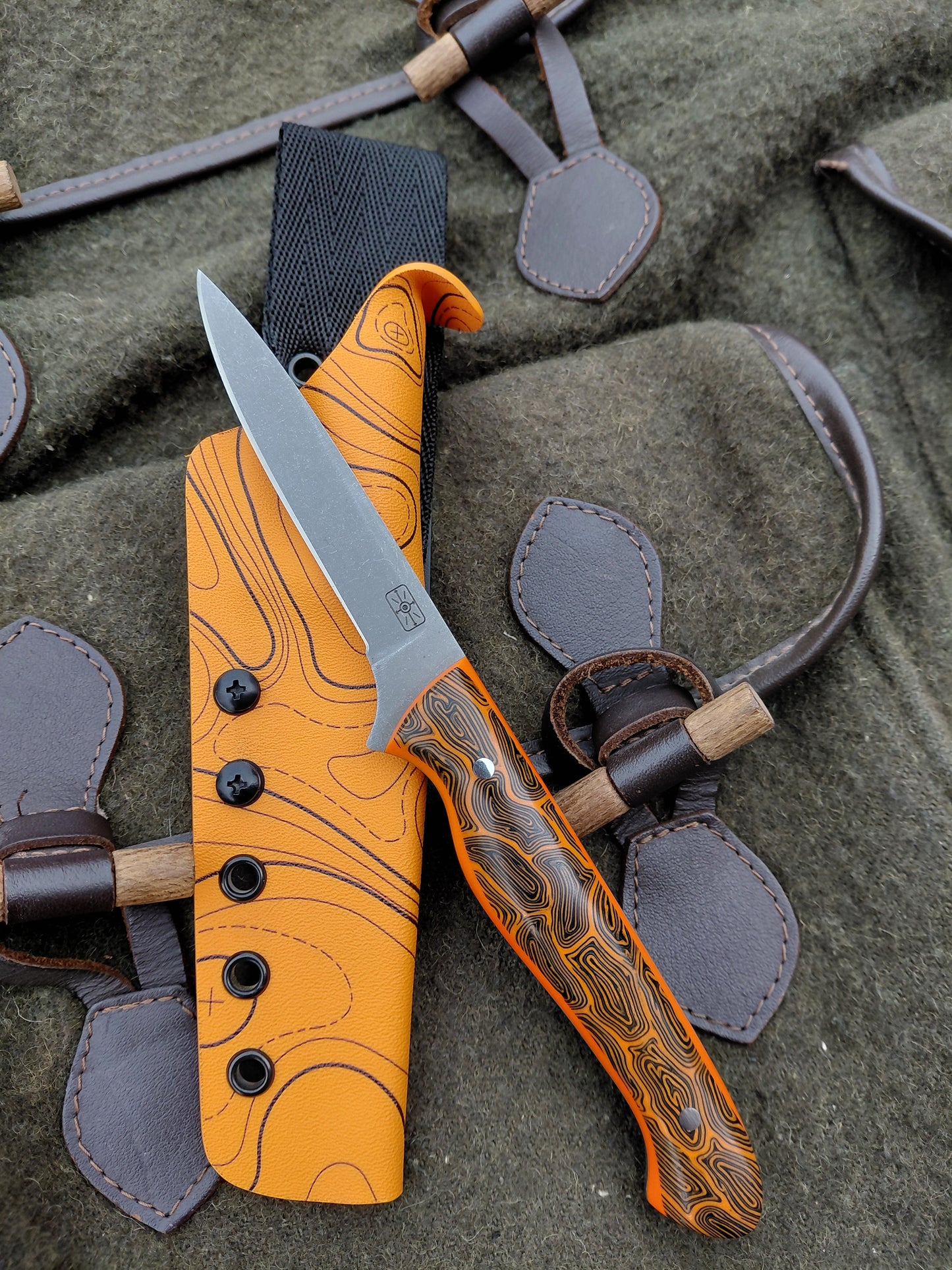Muntjac Catcher Orange Damascus