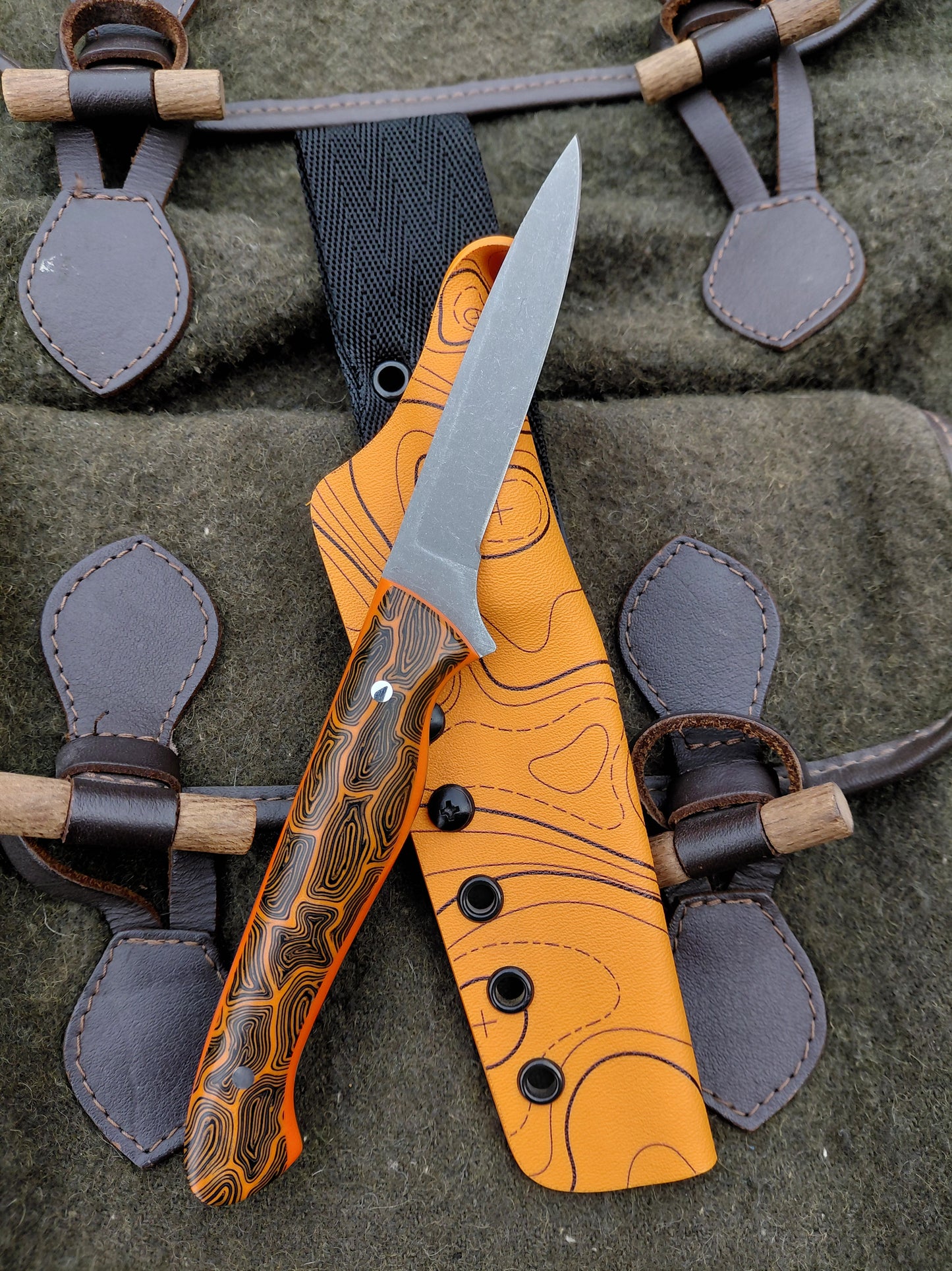 Muntjac Catcher Orange Damascus