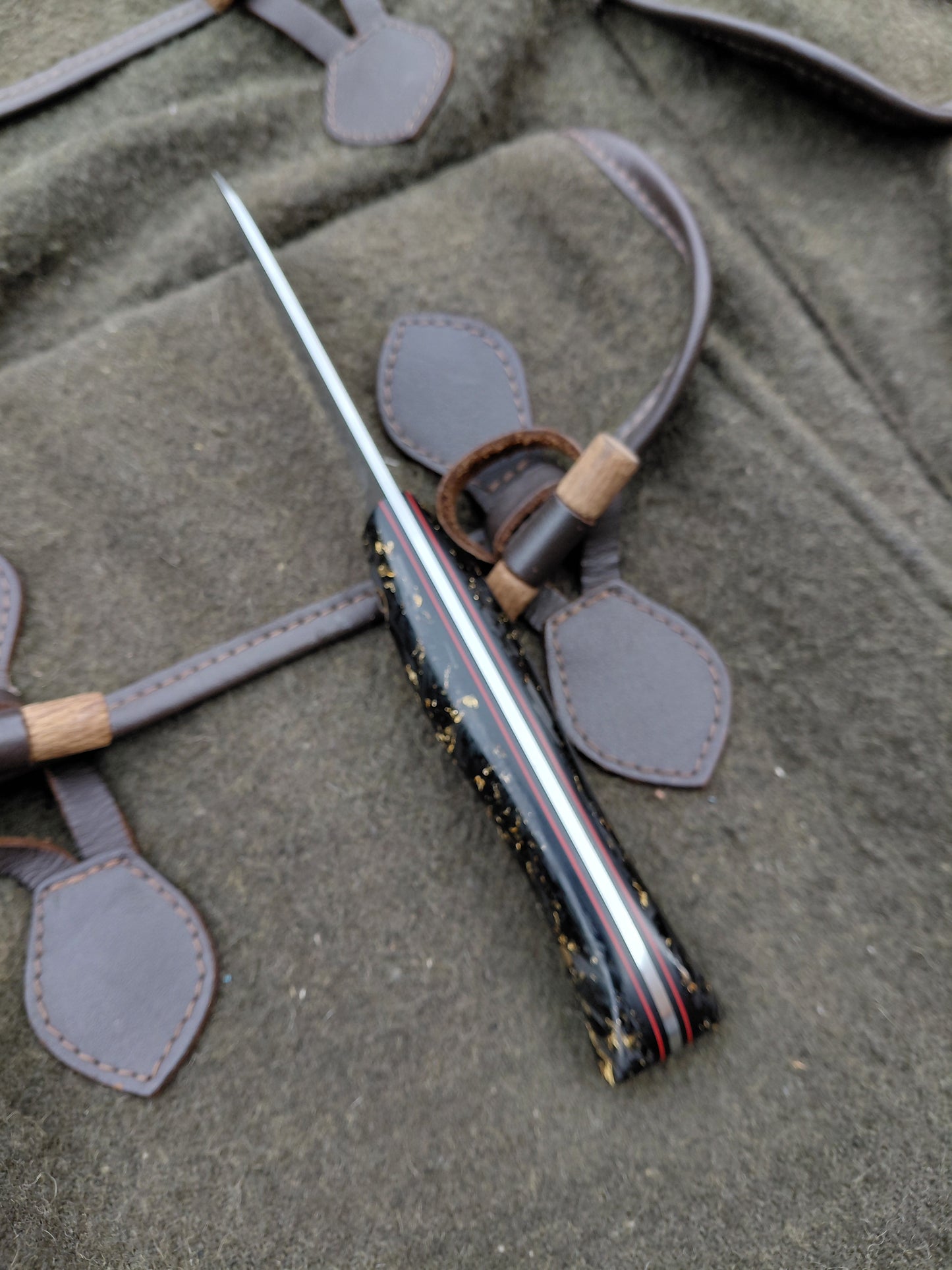 Muntjac Catcher Shredded Carbon fibre and Gold